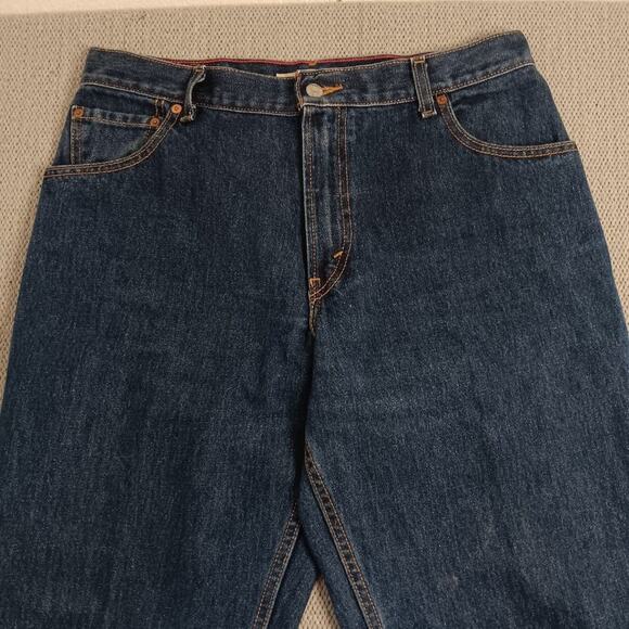 Levis 550 Vintage Jeans Womens 14M 33X31 Blue Relaxed Tapered High Western Y2K - Picture 6 of 15